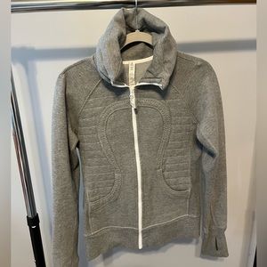 Lululemon Grey Scuba Full Zip Jacket Size 6